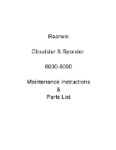 Rearwin Cloudster & Sporster 6000-8090 Maintenance Instructions & Parts List (part# RW6000-MP-C)