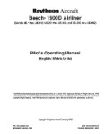 Beech 1900D Airliner New Original Pilot's Operating Manual (part# 129-590000-5D)