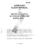 British Aerospace 3200 Series Jetstream 3201 Flight Manual (part# NO. 85)