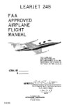 Learjet Gates Learjet 24B 1968 Flight Manual (part# FM-006)