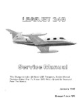 Learjet 24B Series 1968 Service Manual (part# LE24-68-M-C)