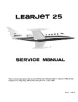 Learjet  25 Series 1969 Maintenance Manual (part# LE25-69-M-C)