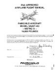 Merlin Aircraft SA-227-AC Metro III 1989 Flight Manual (part# MNSA227AC-89-FC)