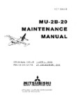 Mitsubishi Heavy Industries MU-2 Series 1968 Maintenance & Wiring Manual (part# YET-68035)