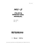 Mitsubishi Heavy Industries Mitsubishi MU-2B-26 1980 Flight Manual (part# YET-74130)