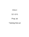 Allison 501-D13 Prop Jet Training  Manual (part# AQ501-D13-TR-C)
