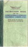 Avro Tutor, Avro 626 Maintenance and Rigging Manual