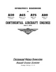 Continental A-50, 65, 75, & 80 Operator's Handbook (part# COA50-41-OP-C)