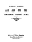 Continental A50, A65, A75, A80 Operator's Handbook (part# COA50,65,75,80M)