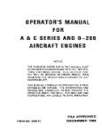 Continental A & C Series & O-200 1980 Operator's Manual (part# X30012)