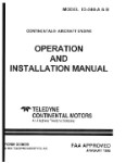 Continental IO-240A & B Series Operator's Manual (part# X30620)