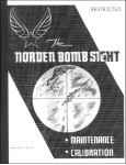 Norden Bombsight Manual
