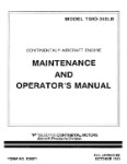 Continental TSIO-360LB 1983 Maintenance & Operator's (part# X30571)