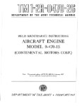 Continental 0-470-15 1957 Field Maintenance (part# 1-2R-0470-26)