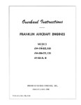 Franklin 6V4-178-B32, B33, 6V4-200-C32 Overhaul Instruction (part# FR6V4SER-64-OHC)