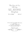 Gnome-Le Rhone 110 H.P. Le Rhone Engine Installation, Operation, Description (part# GGLERHONE HB C)
