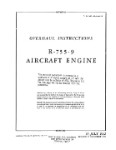 Jacobs R-755-9 Engine Overhaul Instructions (part# 02-30AC-3)