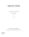 Jacobs R755A, B & S Series Operator's Manual (part# JCR755SER-OPS-C)