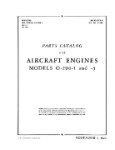 Lycoming O-290-1, & -3 Illustrated Parts (part# 02-15CA-4)