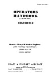 Pratt & Whitney Aircraft Double Wasp B (R-2800-8, -10) Operators Handbook (part# 02-10GR-1)