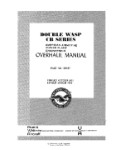 Pratt & Whitney Aircraft Double Wasp CB Series 1960 Overhaul Manual (part# 166497)