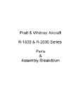 Pratt & Whitney Aircraft R-1830 & R-2000 Series Parts & Assembly Breakdown (part# PWR1830,2000-PC)