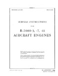 Pratt & Whitney Aircraft R-2000-3, -7, -11 Series Service Instructions (part# 02-10FA-2)