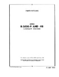 Pratt & Whitney Aircraft R-2000-9 & -9B Series 1950 Parts Catalog (part# 02-10FB-4)