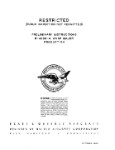 Pratt & Whitney Aircraft R-4360-4 Wasp Major Production Preliminary Instructions (part# PWWASPMAJR-44-C)