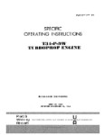 Pratt & Whitney Aircraft T34-P-9W Turboprop Engine Operating Instructions (part# PWT34P9W-65-OPC)