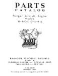 Ranger 6-440C, 2, 3, 4, 5 Series Engines Parts Catalog (part# RG6440CP)