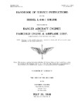 Ranger L-440-1 Engine Maintenance Instructions (part# 02-50AA-2)