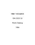 Hiller Helicopters OH-23D, F, G 1964 Parts Catalog (part# 55-1520-206-35P)