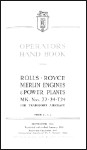 Rolls Royce Handbook for Merlin Mk. 22, 24, T24 Engines