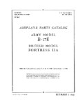Boeing B-17E 1943 Parts Catalog (part# 01-20EE-4)