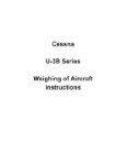 Cessna U-3B Series Weighing of Aircraft Instructions (part# CEU3B-INS-C)