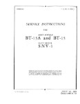 Consolidated BT-13A & BT-15 Army Maintenance Instructions (part# 01-50BB-2)
