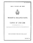 Consolidated Canso 2F & 2SR 1956 Weight & Balance Data (part# 05-60A-8)