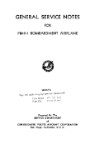 Consolidated PB4Y-1 Bombardment Airplane General Service Notes (part# CSPB4Y1-44-GM-C)