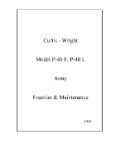 Curtiss-Wright P-40F, P-40L Army 1943 Erection & Maintenance Instructions (part# 01-25CH-2)