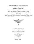 Curtiss-Wright P-6E Hawk Pursuit Airplanes Instructions and Parts Catalog (part# CWP6E-32-P-C)