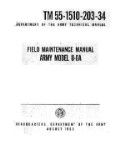 DeHavilland U-6A Beaver 1963 Army Model Field Maintenance Manual (part# 55-1510-203-34)
