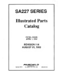 Fairchild SA227 Series 1981 Illustrated Parts Catalog (part# FCSA227SERIES-81-P-C)