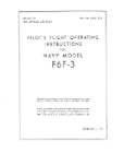 Grumman F6F-3 Hellcat 1943 Flight Operating Handbook (part# 01-85-SA-1)