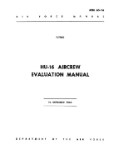 Grumman HU-16 1963 Aircraft Evaluation Manual (part# AFM 60-16)