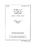 Lockheed P-38D, E, F, F-1, F-4 1942 Maintenance Instructions (part# 01-75FB-2)