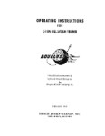 McDonnell Douglas C-118A Fuel System Trainer Operating Instructions (part# MCC118A-OP-C)