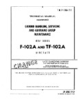 McDonnell Douglas F-102A & TF-102A 1960 Maintenance Manual (part# 1F-102A-2-2)