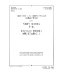 North American P-51 Mustang I 1943 Erection & Maintenance Instructions (part# 01-60JB-2)