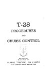 North American T-28 1953 Procedures & Cruise Control (part# NAT28-53-INS-C)